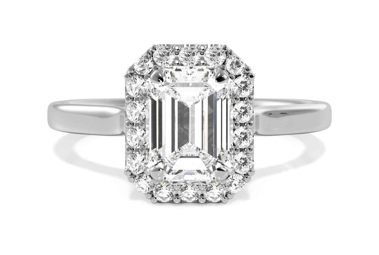 The Ivy / 4.02 CTW Emerald Lab Diamonds