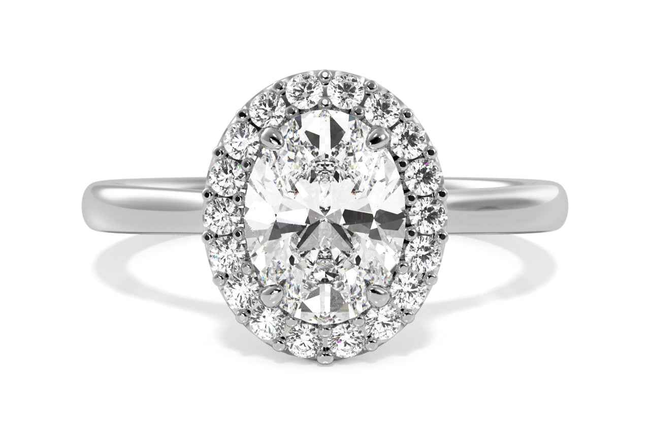 The Ivy / 2.04 CTW Oval Lab Diamonds