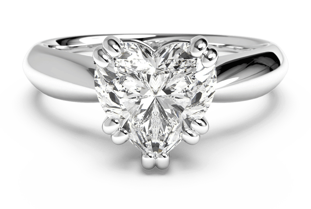 The Cordelia / 0.6 CTW Heart Diamonds