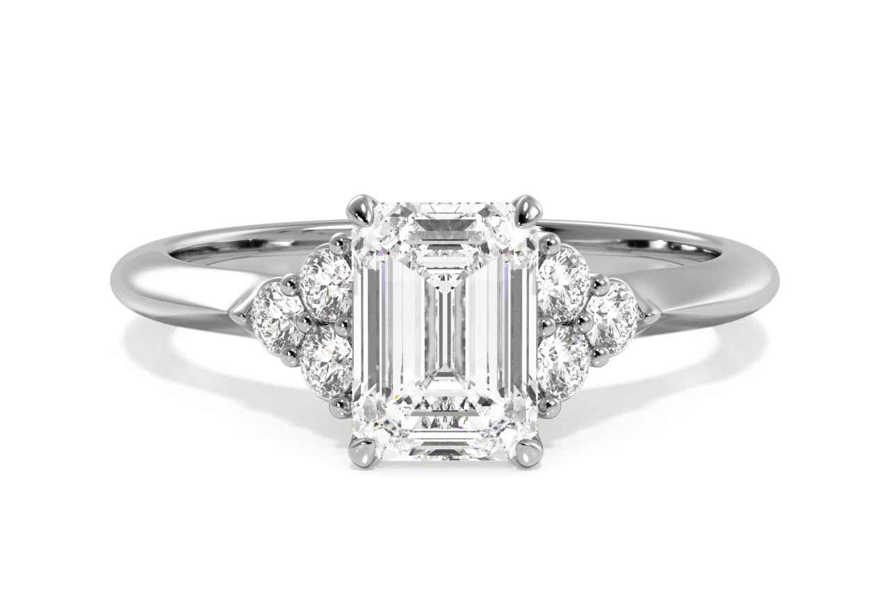 The Dalia / 0.71 CTW Emerald Lab Diamonds