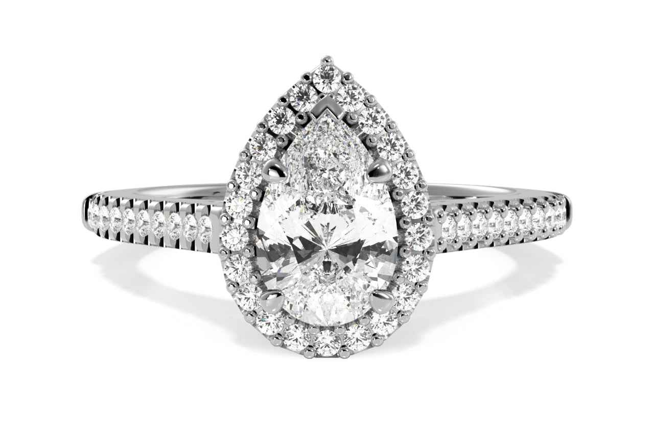 The Melod / 2.05 CTW Pear Lab Diamonds