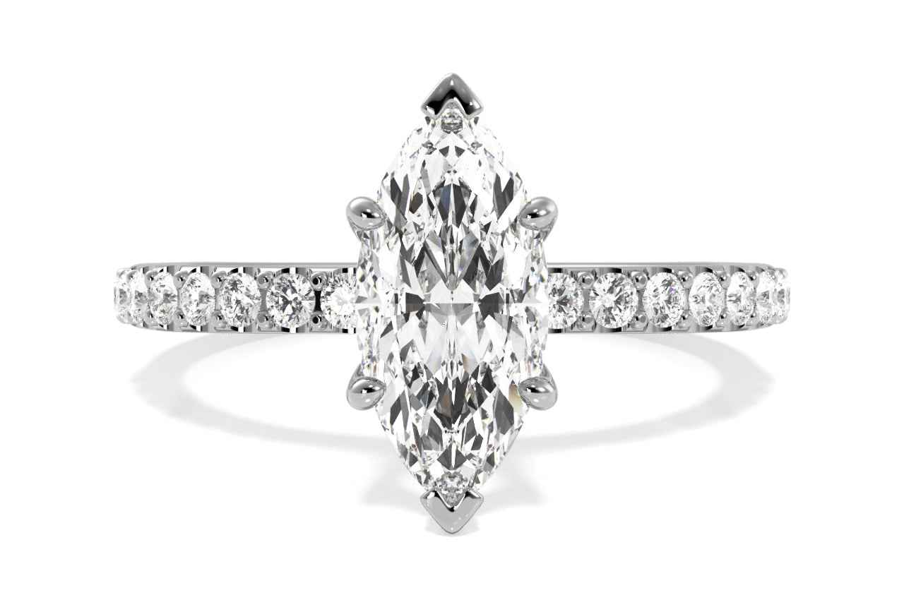 The Gaia / 3.21 CTW Marquise Lab Diamonds