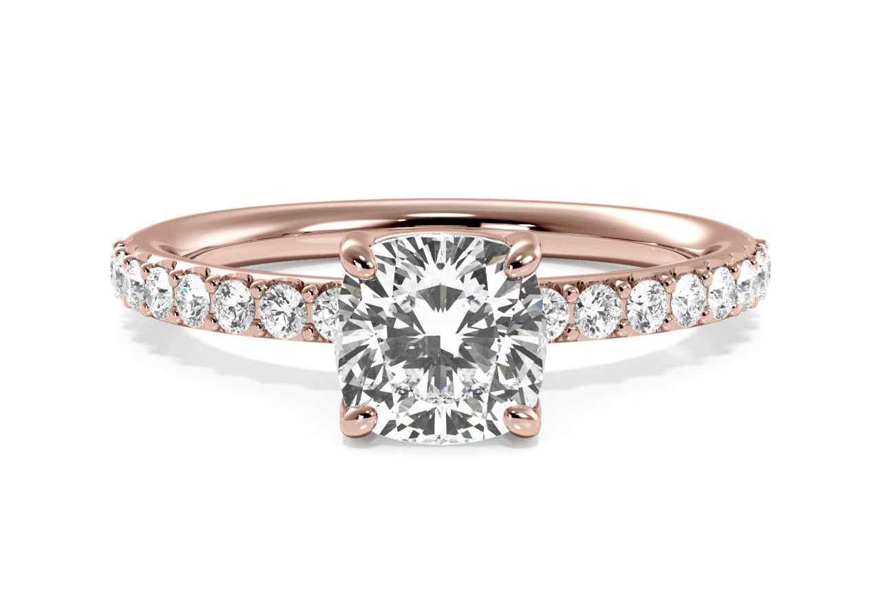 The Gaia / 2.01 CTW Cushion Lab Diamonds