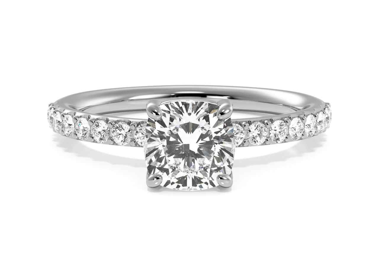 The Gaia / 1.5 CTW Cushion Lab Diamonds