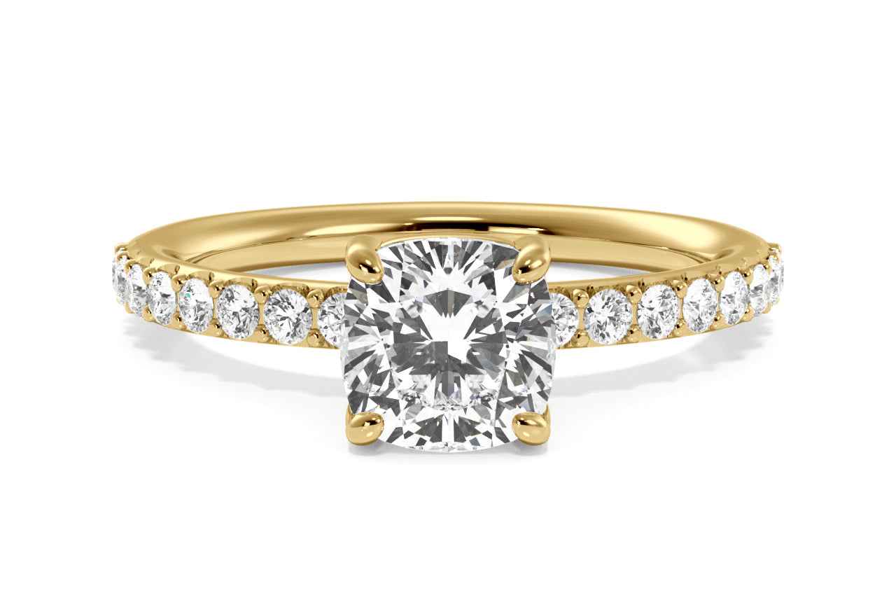 The Gaia / 2.01 CTW Cushion Lab Diamonds