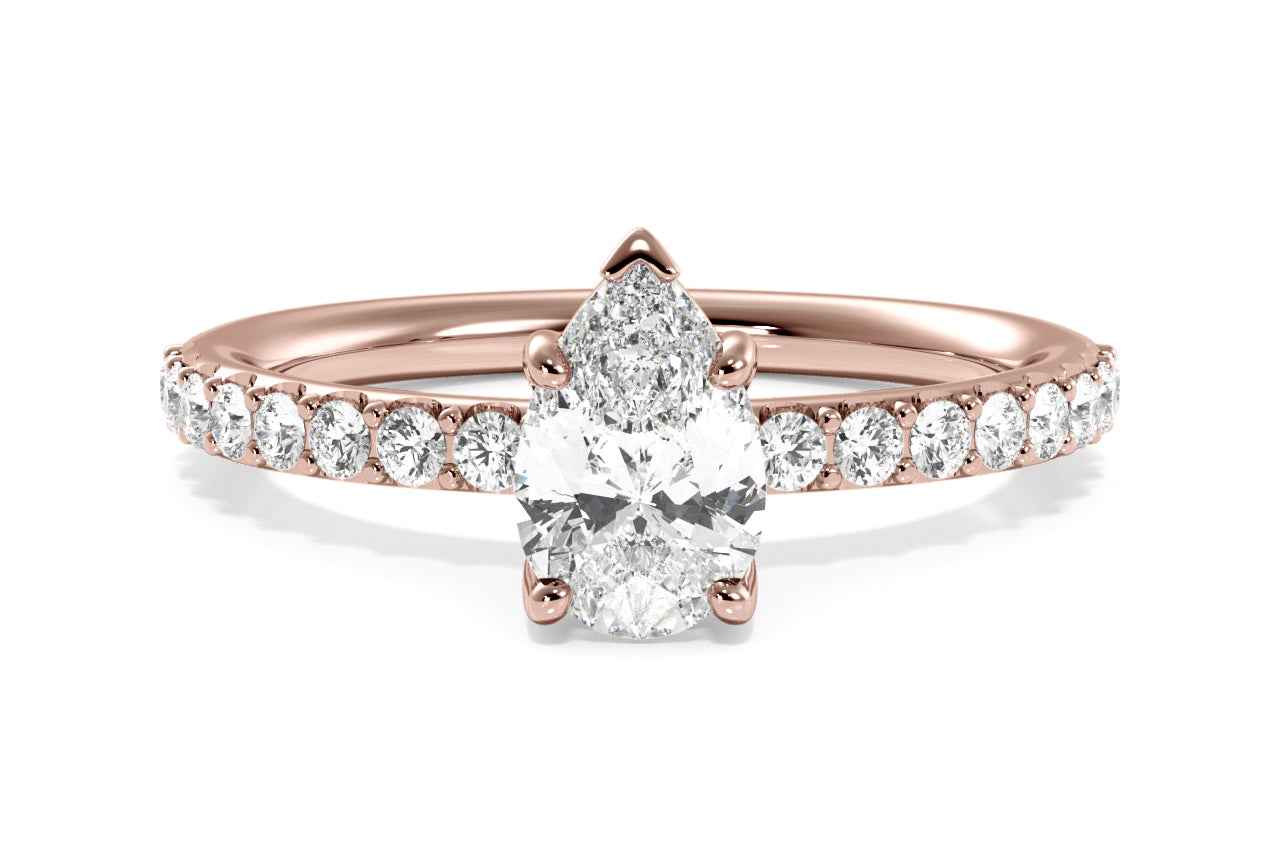 The Gaia / 0.41 CTW Pear Diamonds