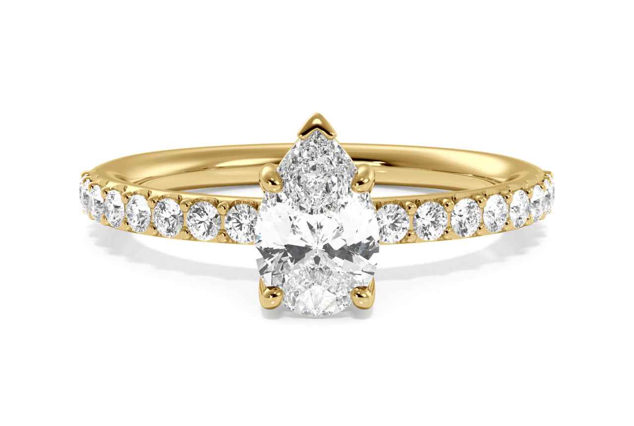 The Gaia / 0.41 CTW Pear Diamonds