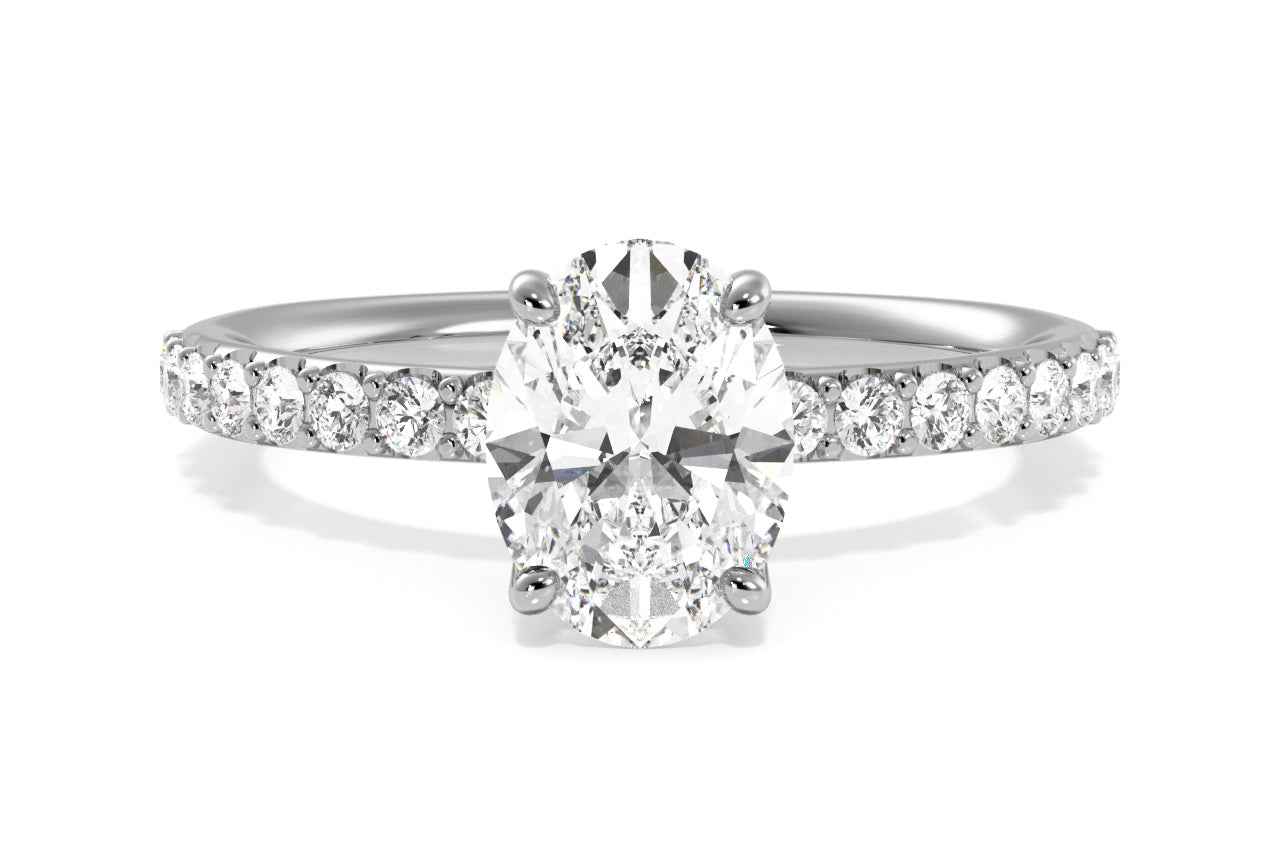The Gaia / 3.01 CTW Oval Lab Diamonds