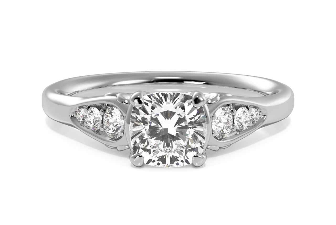 The Sloan / 1.5 CTW Cushion Lab Diamonds