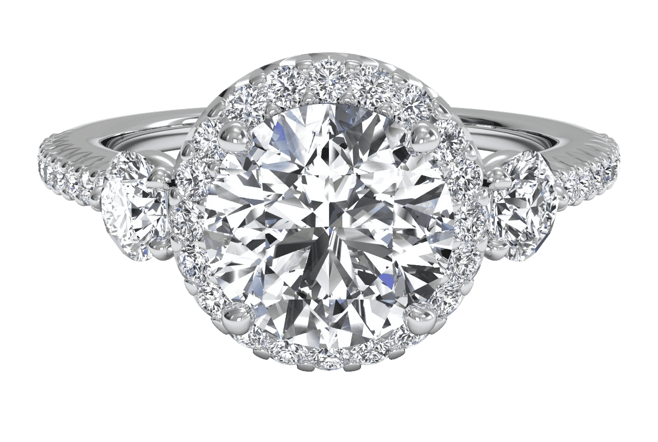 The Lina / 0.67 CTW Round Lab Diamonds