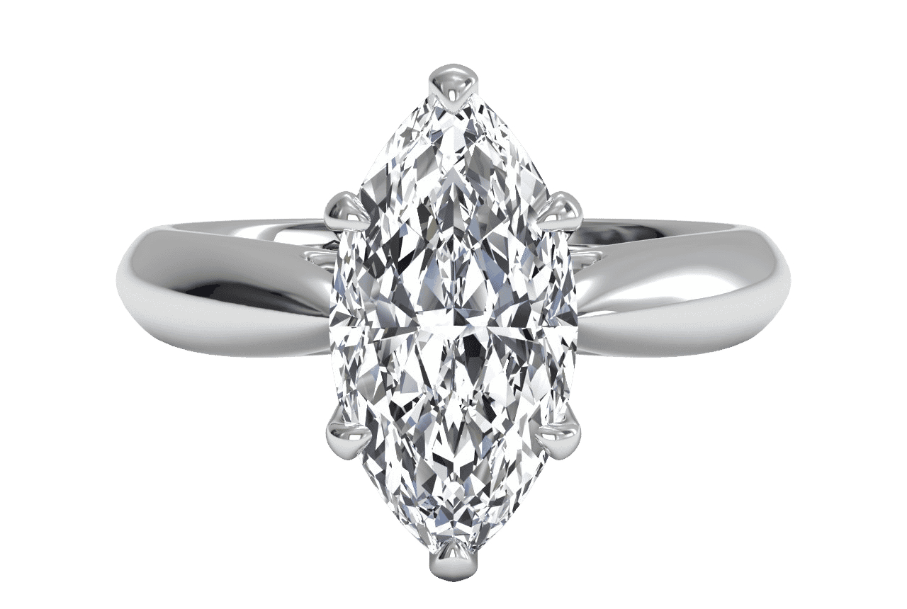 The Jasmine / 1.38 CTW Marquise Lab Diamonds