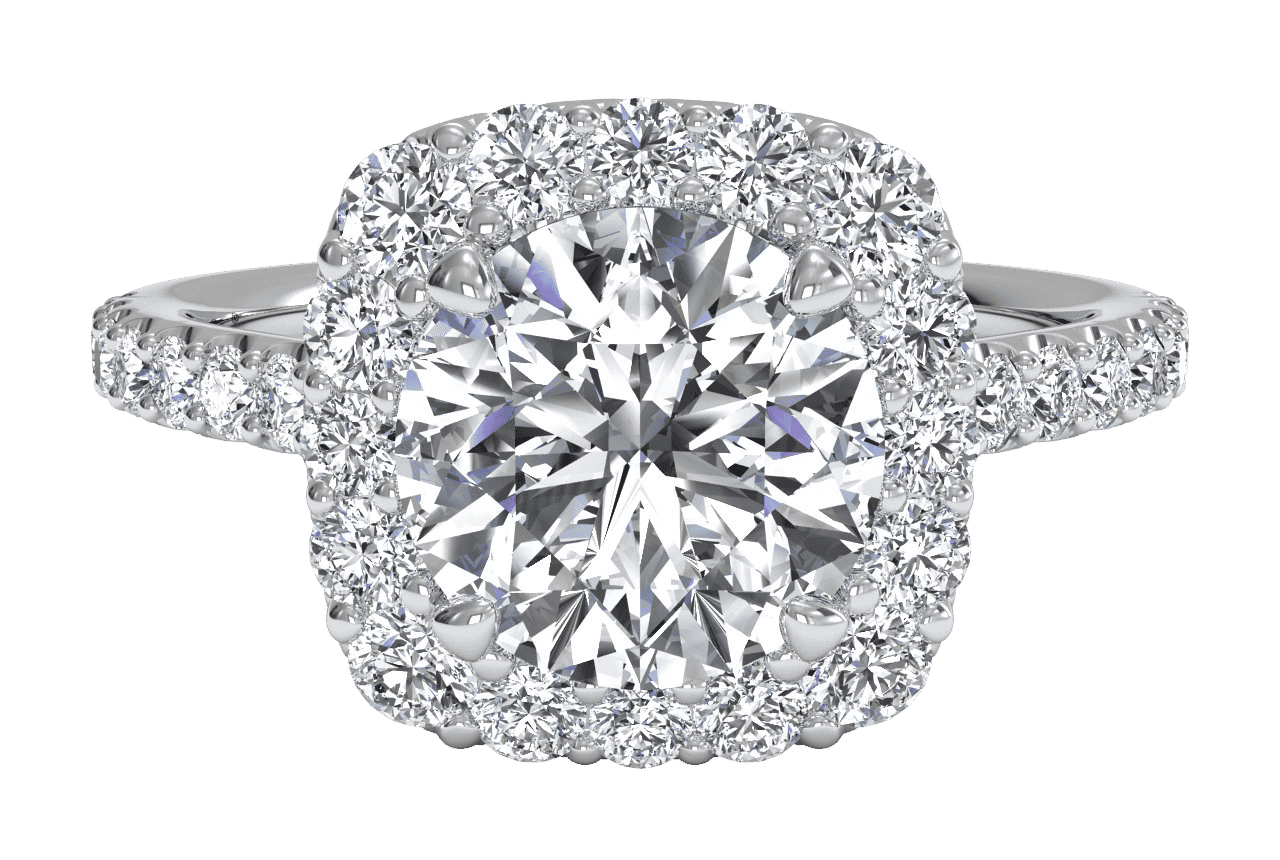 The Aria / 4 CTW Round Lab Diamonds