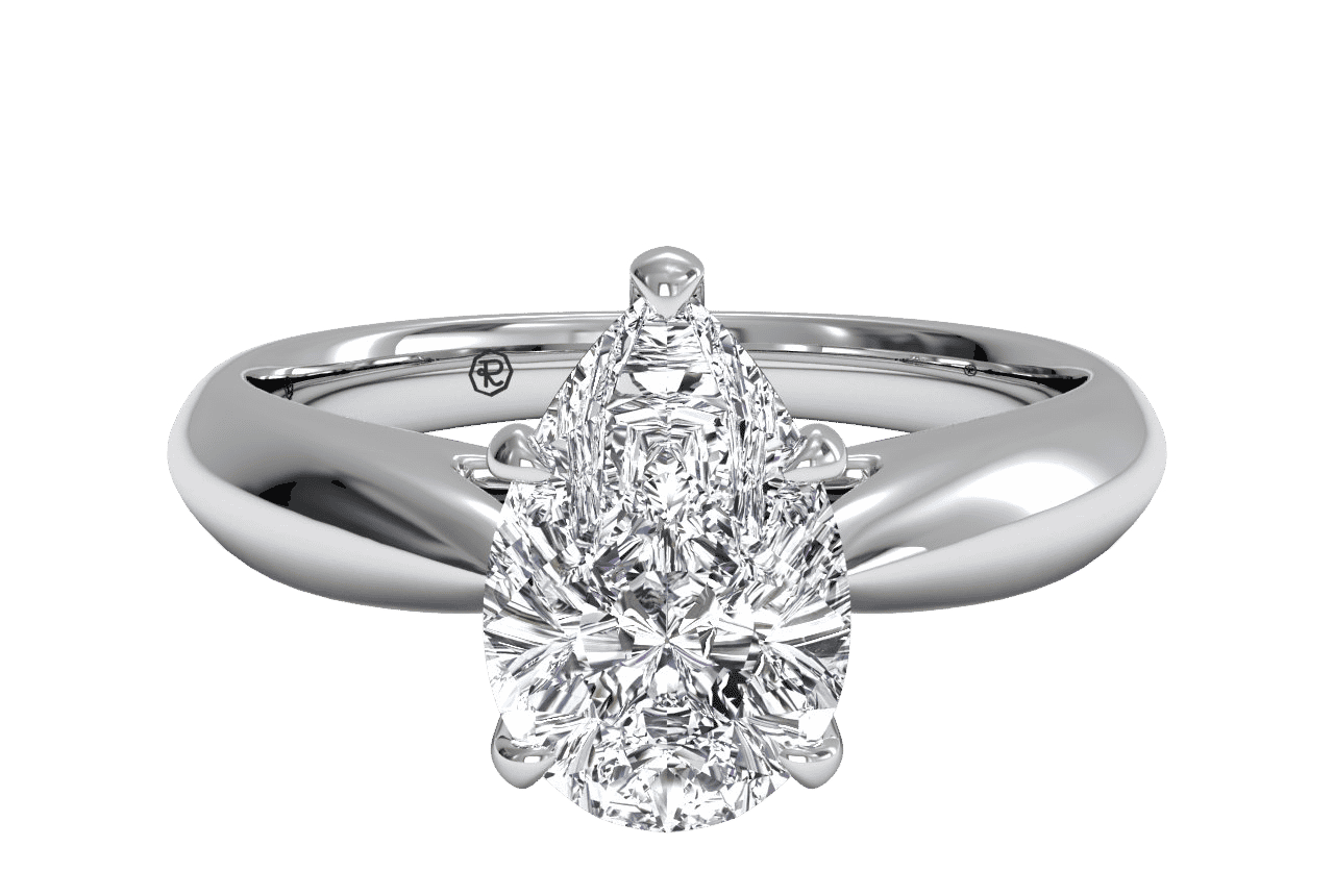 The Jasmine / 2.03 CTW Pear Lab Diamonds