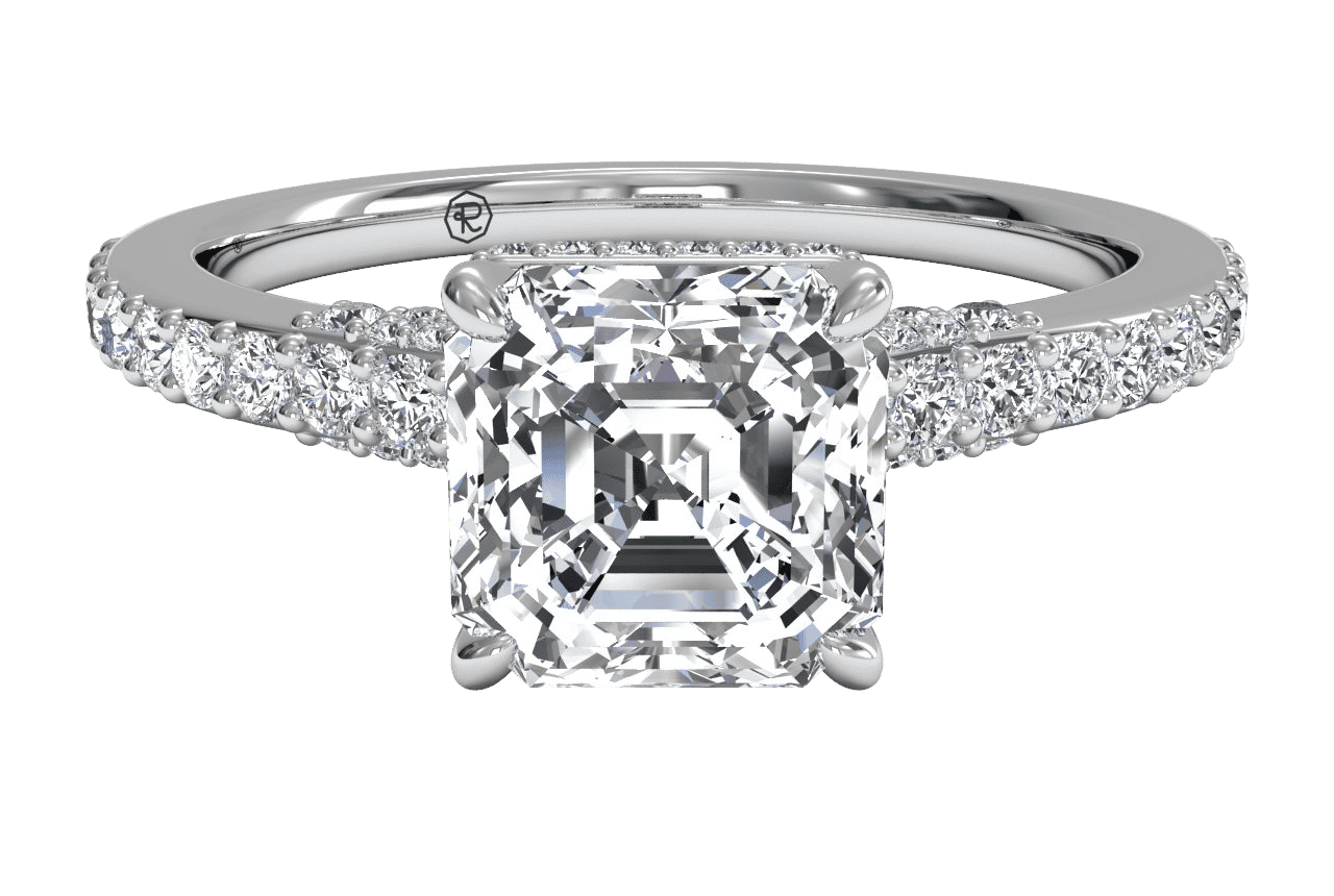 The Harper / 1.54 CTW Asscher Lab Diamonds