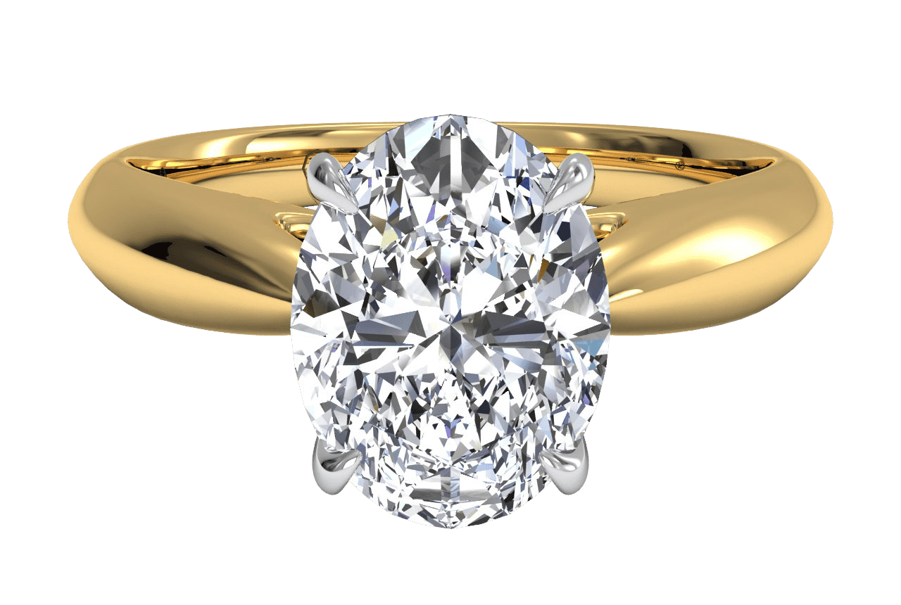 The Jasmine / 5.01 CTW Oval Lab Diamonds