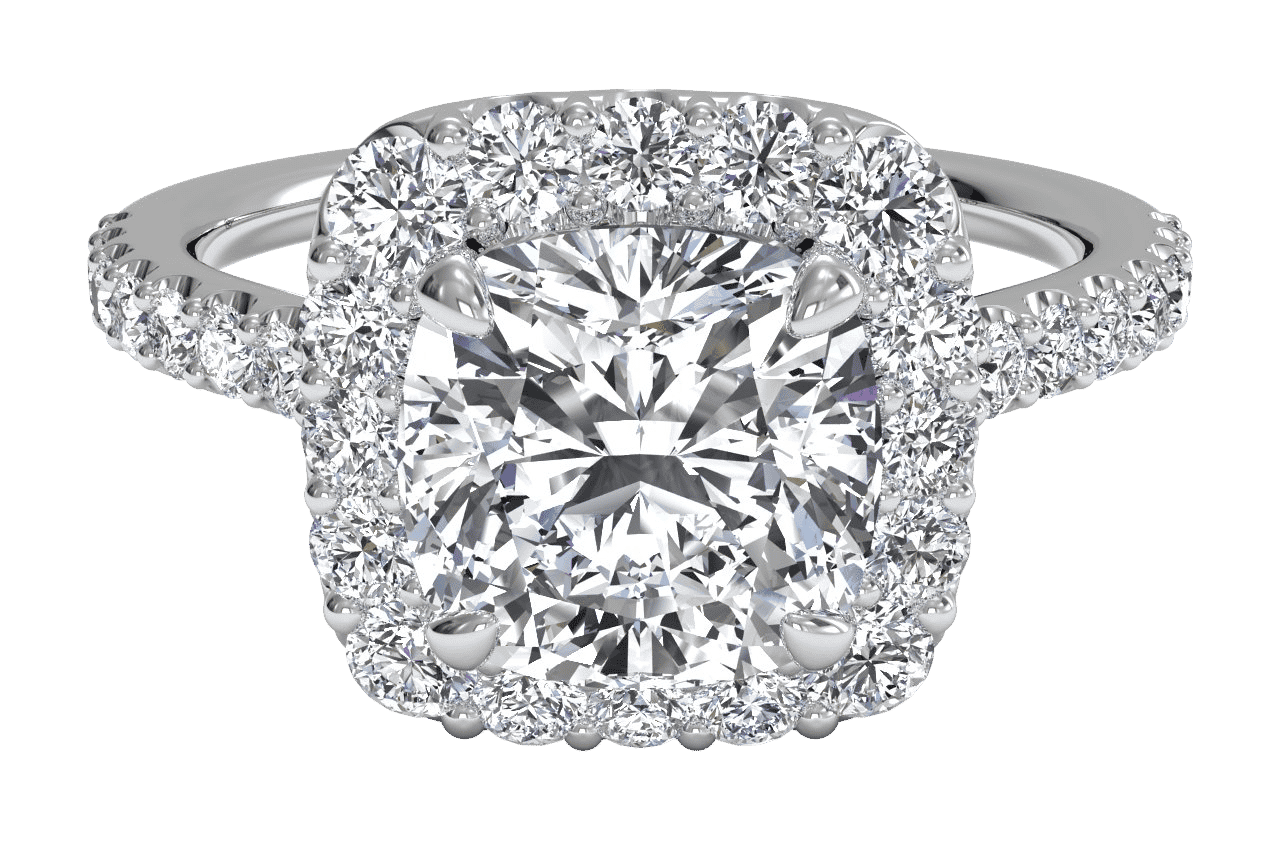 The Aria / 2.01 CTW Cushion Lab Diamonds