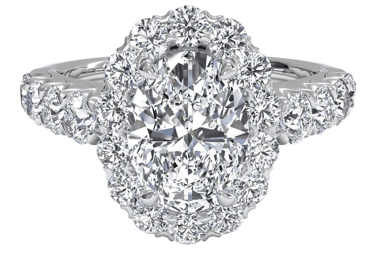 The Cesia / 2.04 CTW Oval Lab Diamonds