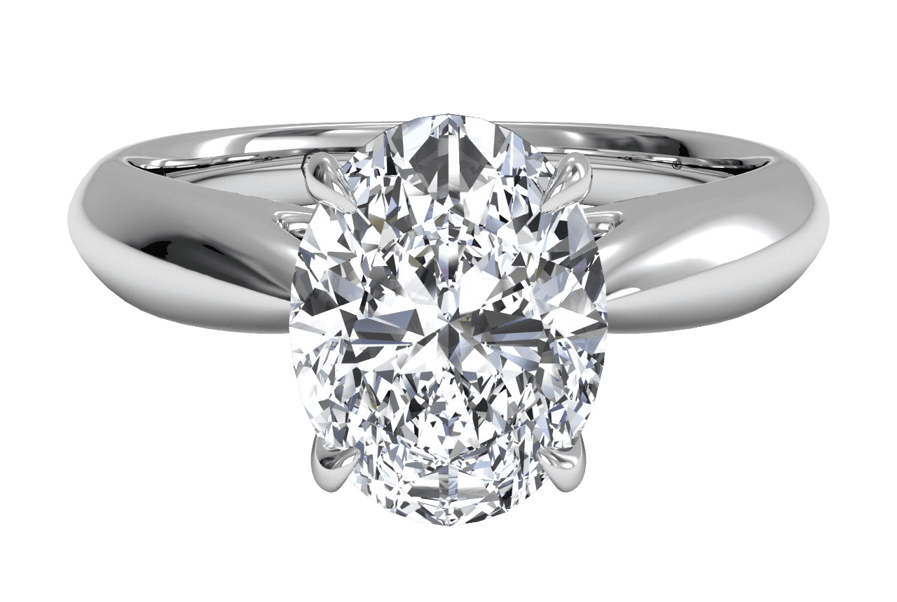 The Jasmine / 4 CTW Oval Lab Diamonds