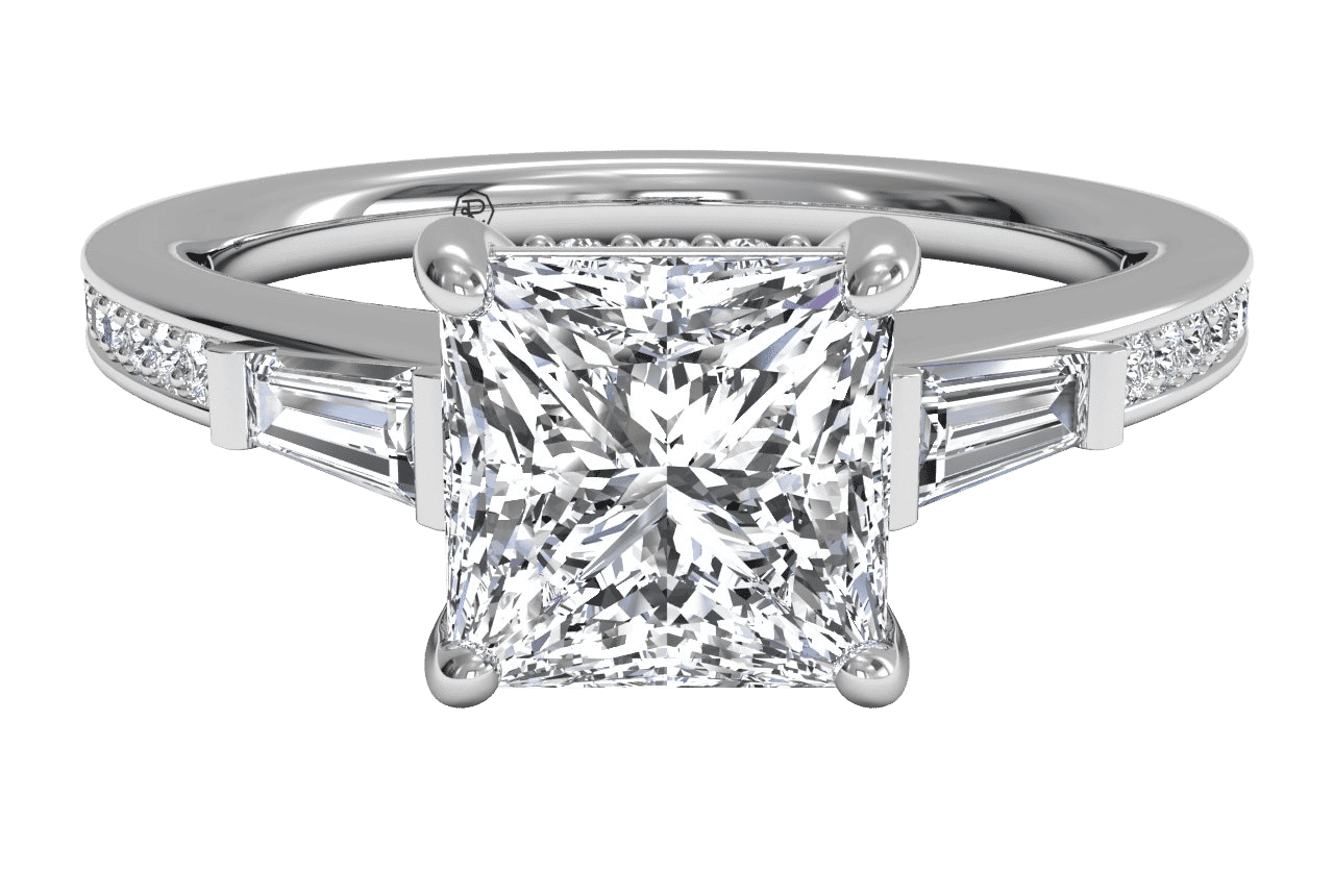 The Bea / 2.66 CTW Princess Lab Diamonds