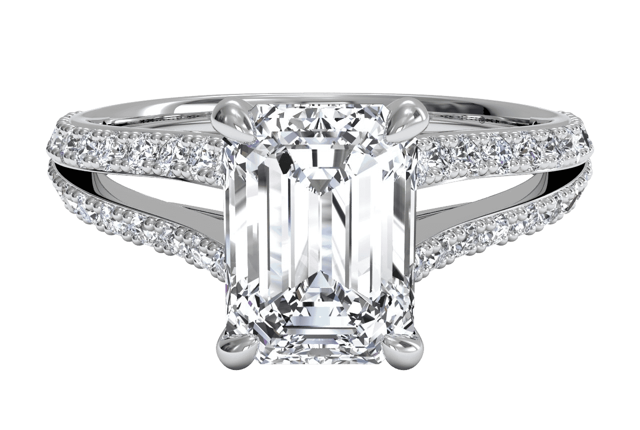 The Bicia / 0.71 CTW Emerald Lab Diamonds