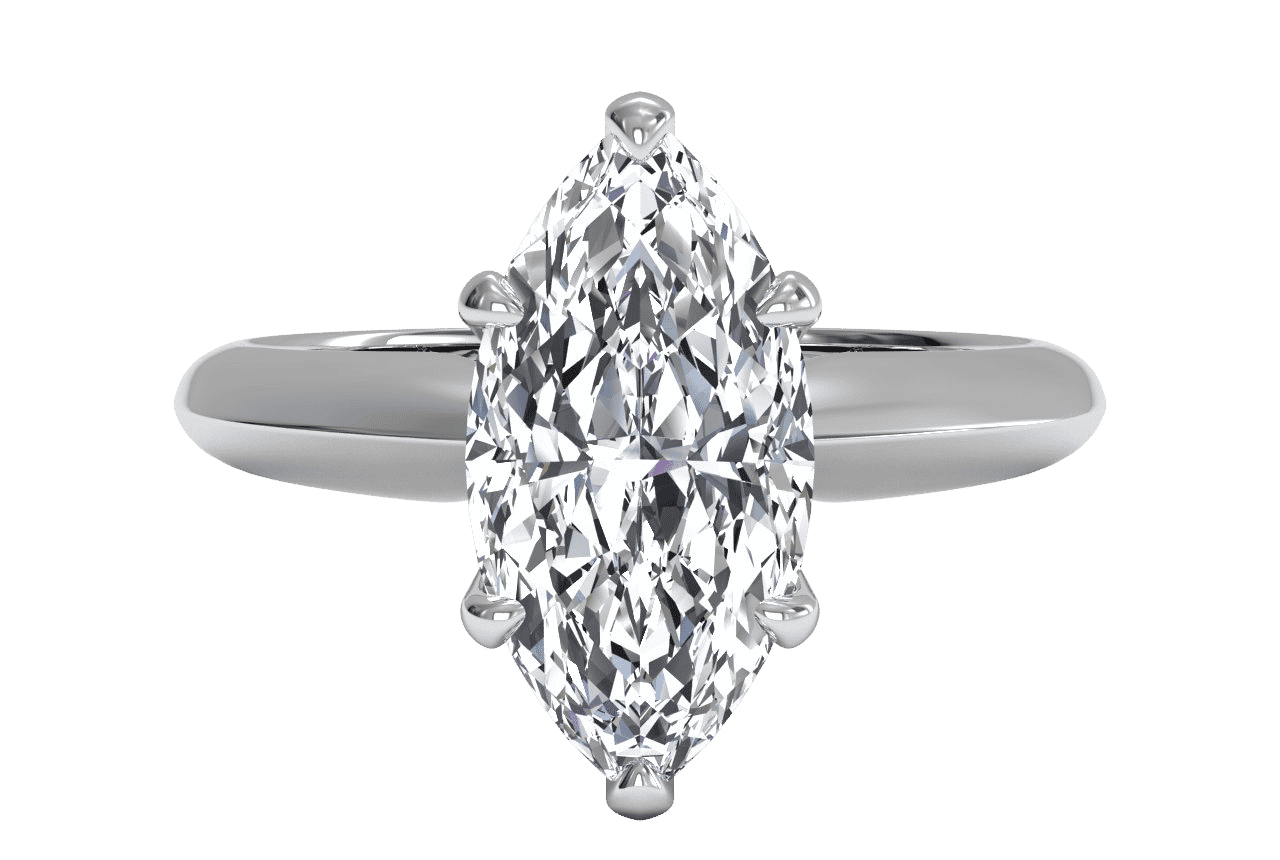 The Ottilie / 1.38 CTW Marquise Lab Diamonds