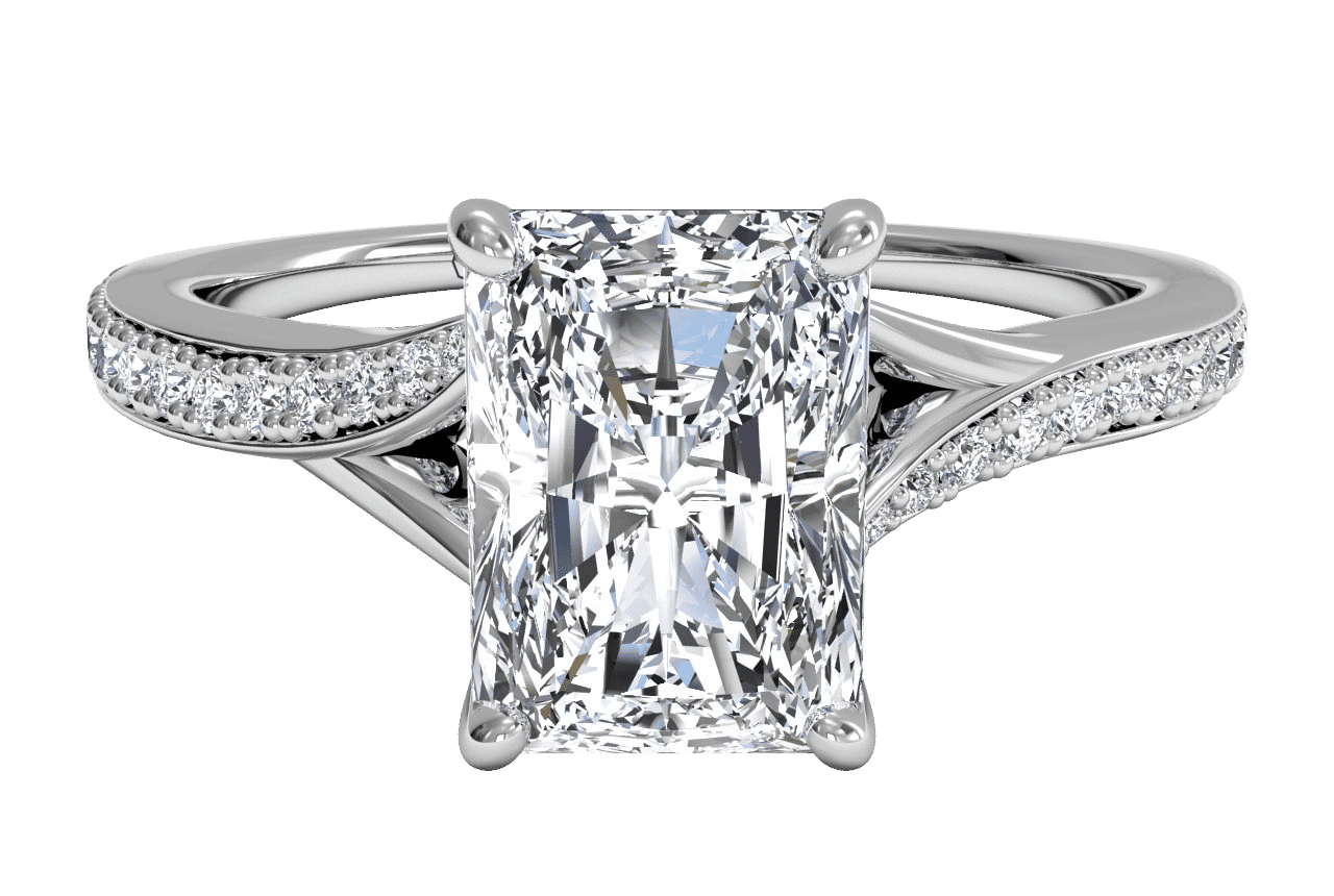 The Alba / 1.27 CTW Radiant Lab Diamonds