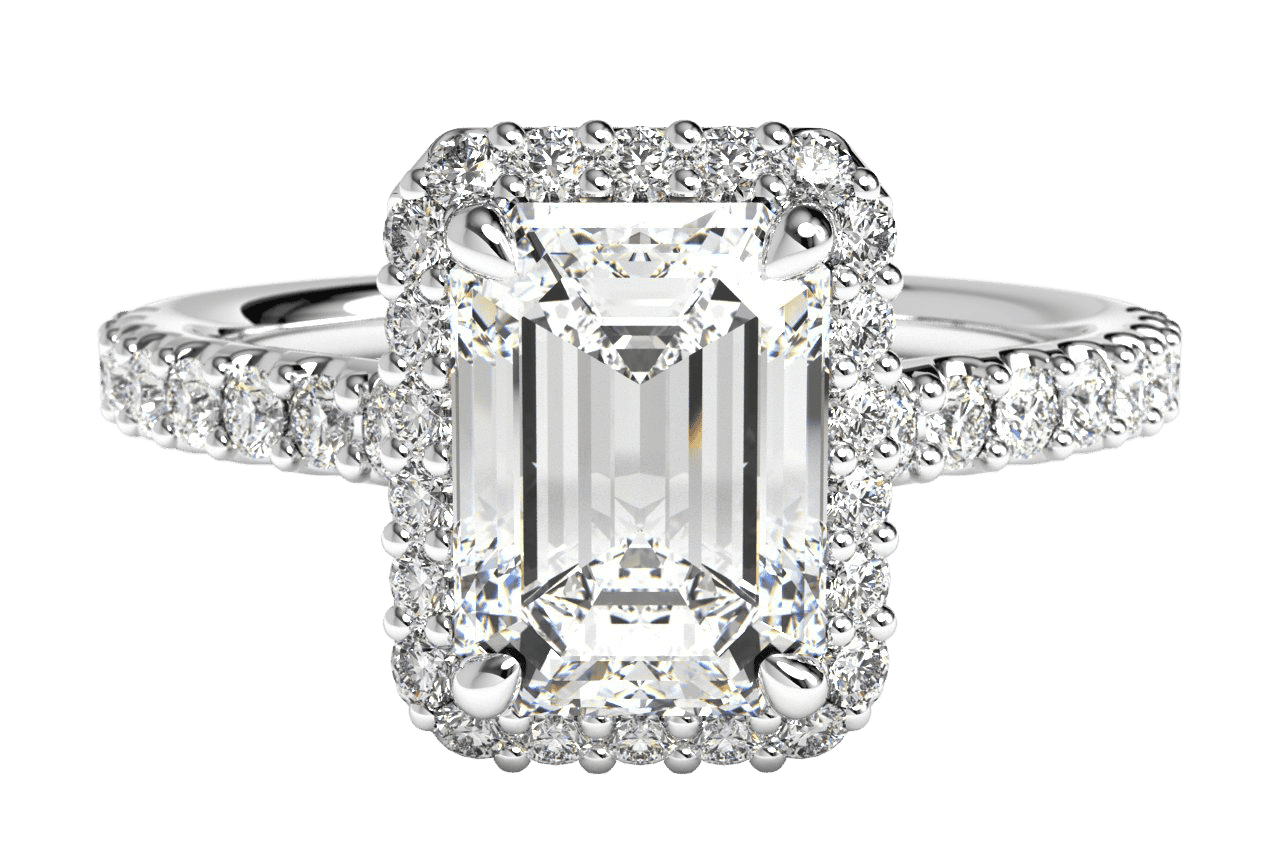The Layla / 4.02 CTW Emerald Lab Diamonds