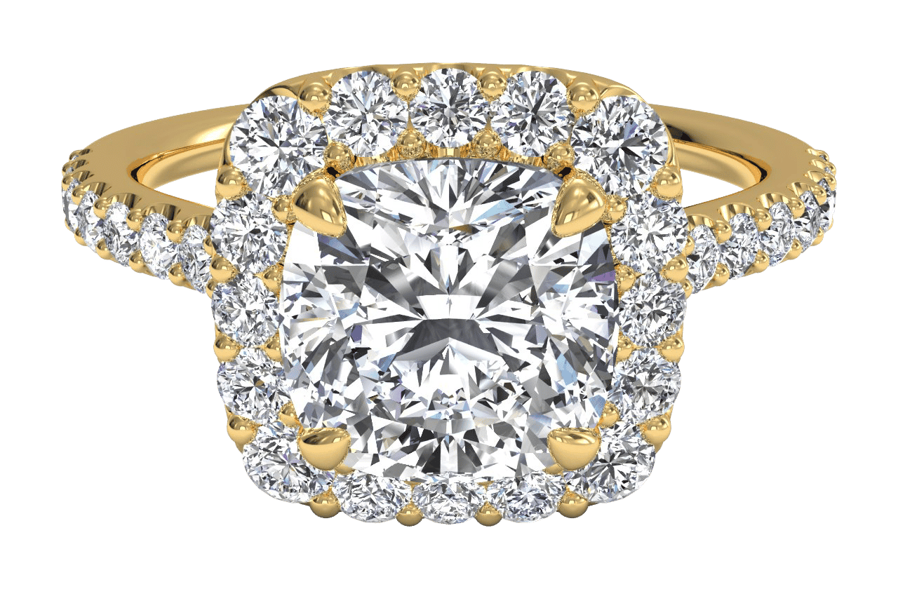 The Aria / 2.01 CTW Cushion Lab Diamonds