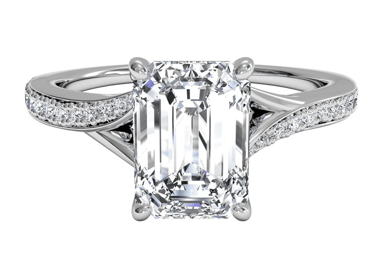 The Alba / 3.01 CTW Emerald Lab Diamonds