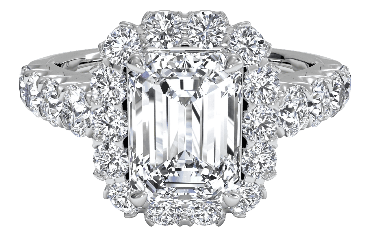 The Cesia / 4.02 CTW Emerald Lab Diamonds