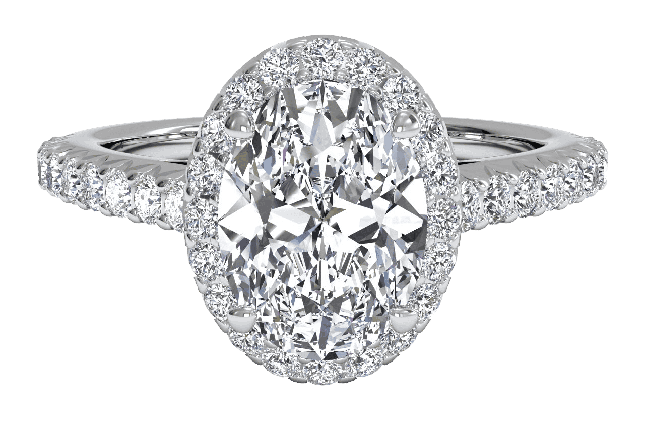 The Laura / 2.04 CTW Oval Lab Diamonds