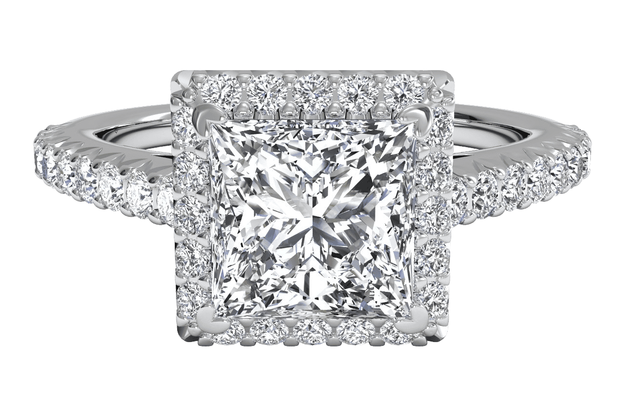 The Laura / 2.06 CTW Princess Lab Diamonds