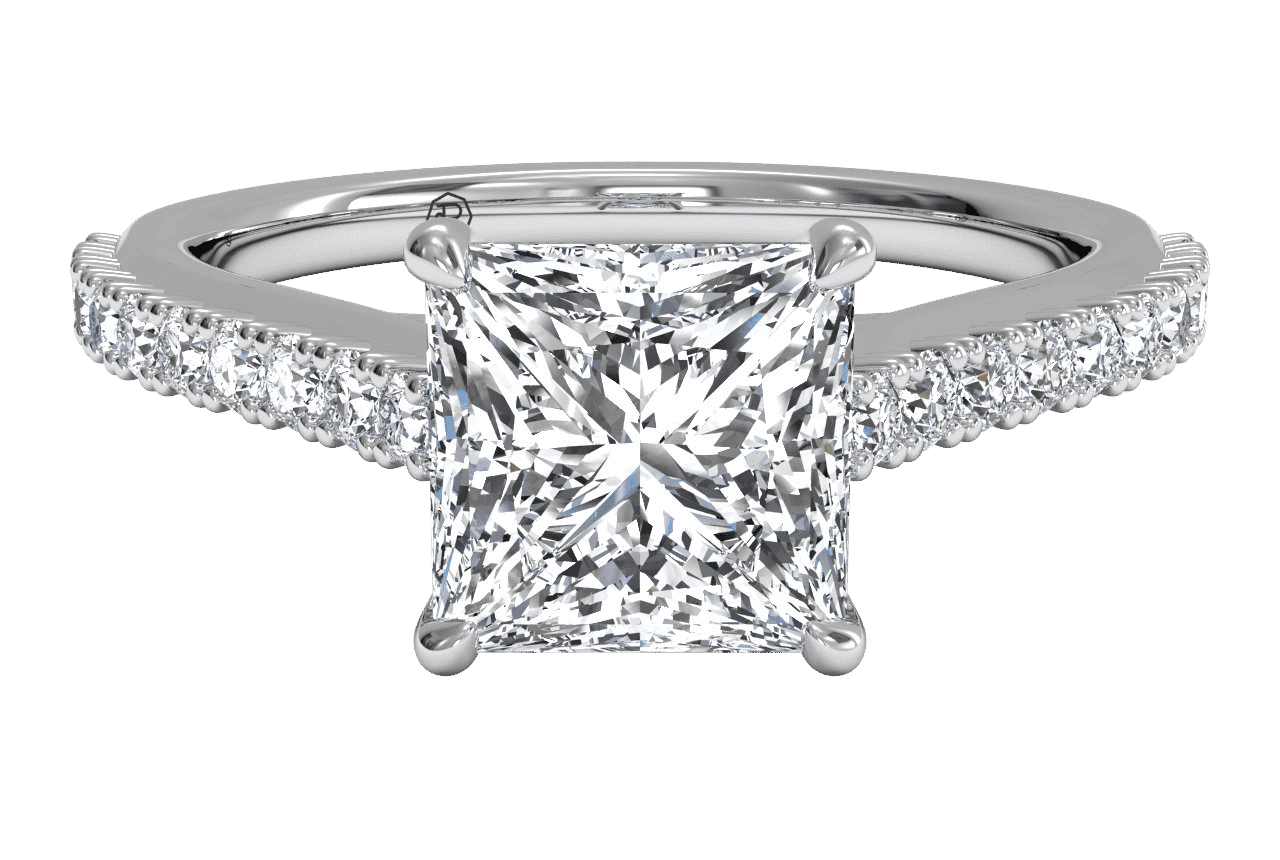 The Rose / 2.19 CTW Princess Lab Diamonds