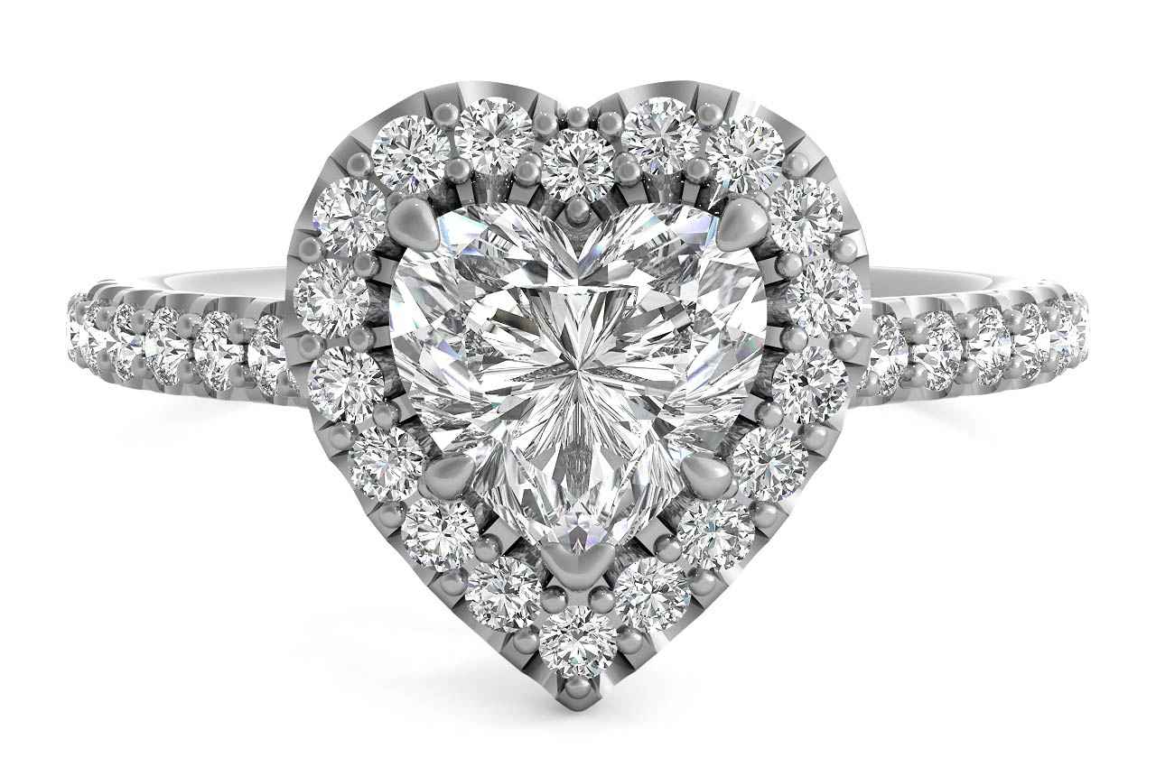 The Layla / 2.05 CTW Heart Lab Diamonds
