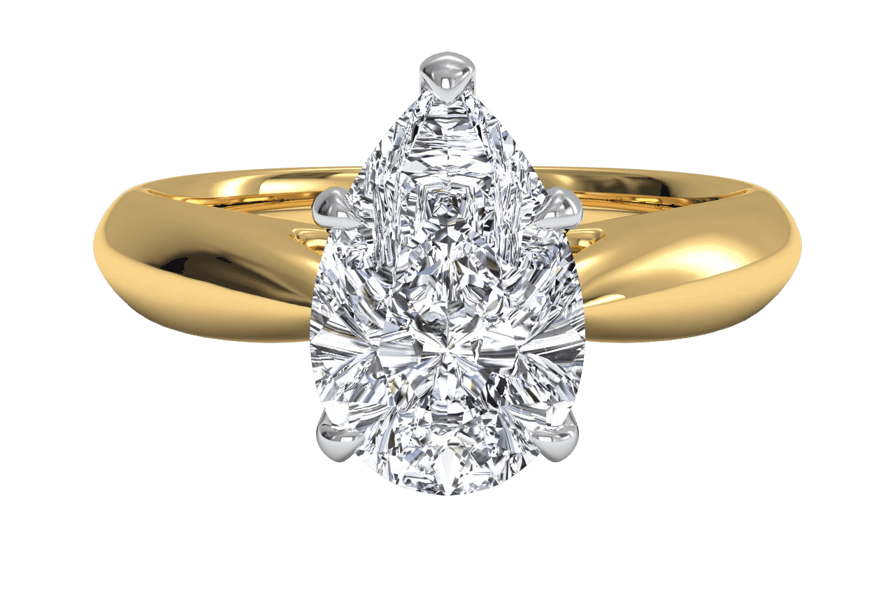The Jasmine / 0.41 CTW Pear Diamonds