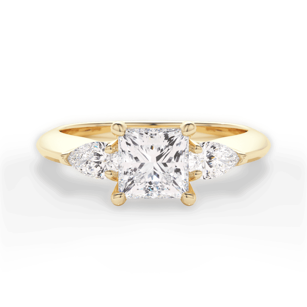 14kt Yellow Gold/18kt Yellow Gold/princess/top