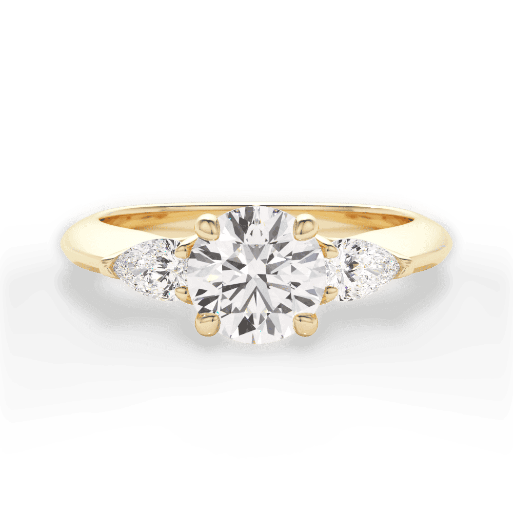 14kt Yellow Gold/18kt Yellow Gold/round/top