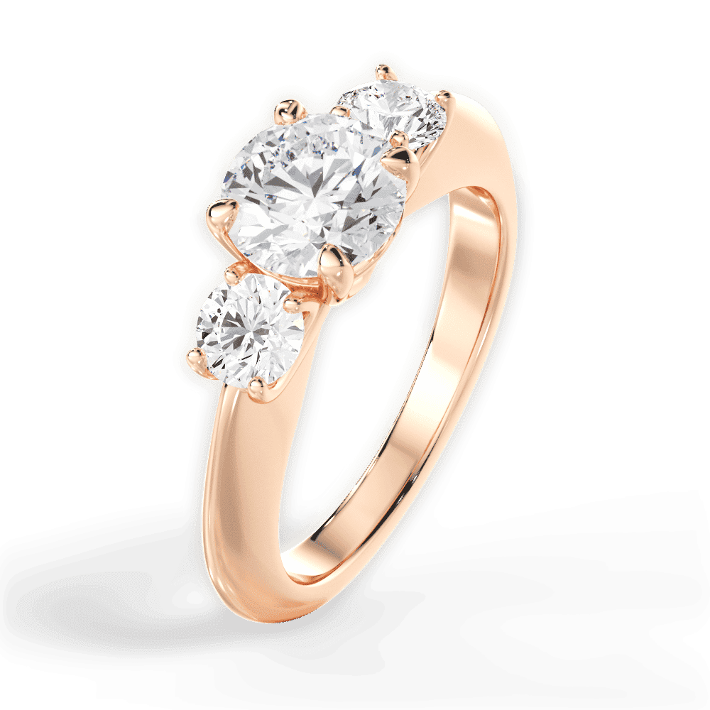 14kt Rose Gold/18kt Rose Gold/round/perspective