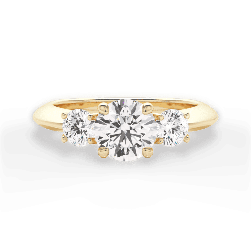 14kt Yellow Gold/18kt Yellow Gold/round/top