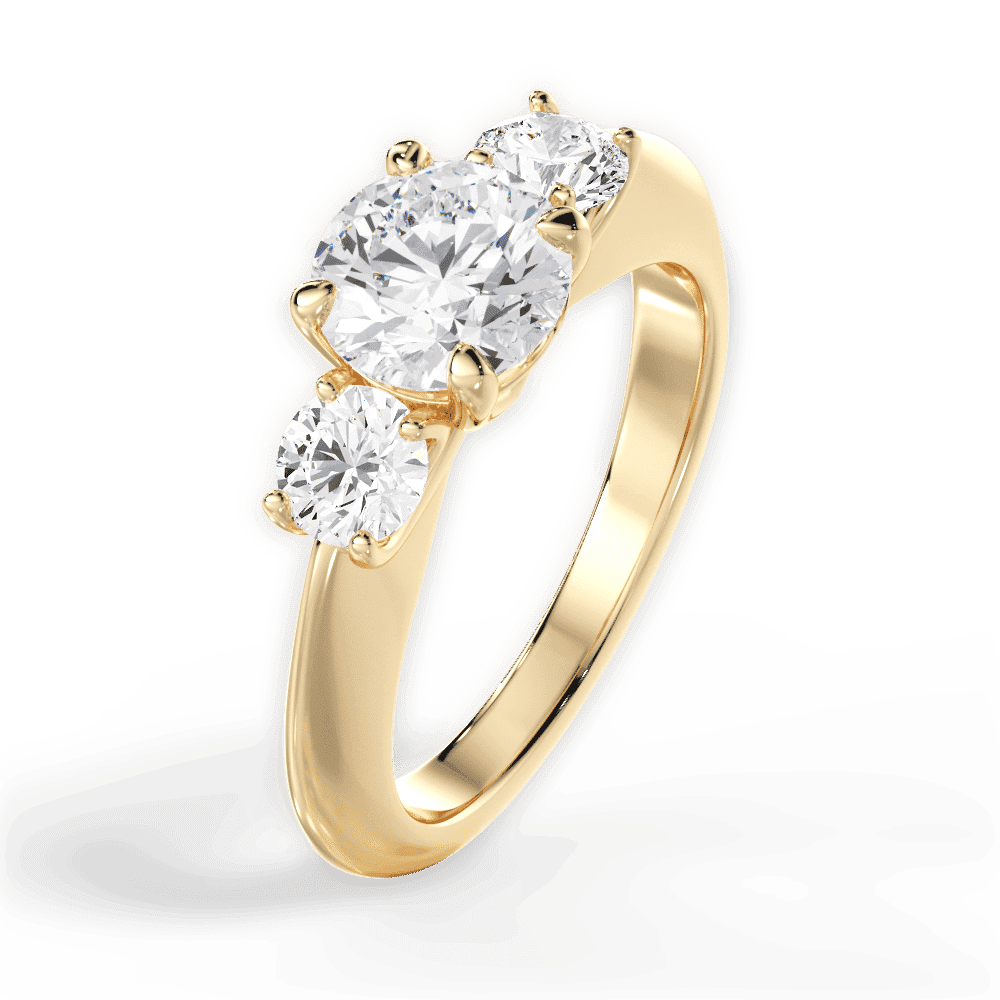 14kt Yellow Gold/18kt Yellow Gold/round/perspective