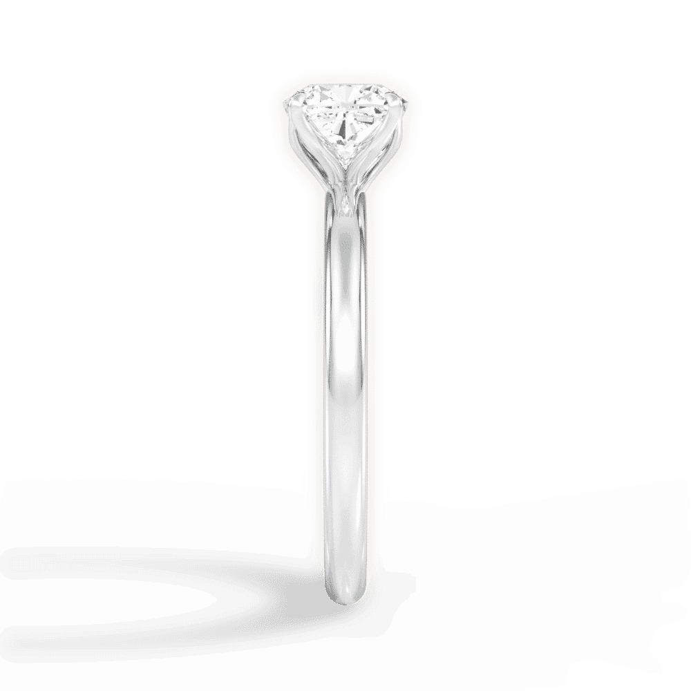 14kt White Gold/18kt White Gold/Platinum/cushion/side