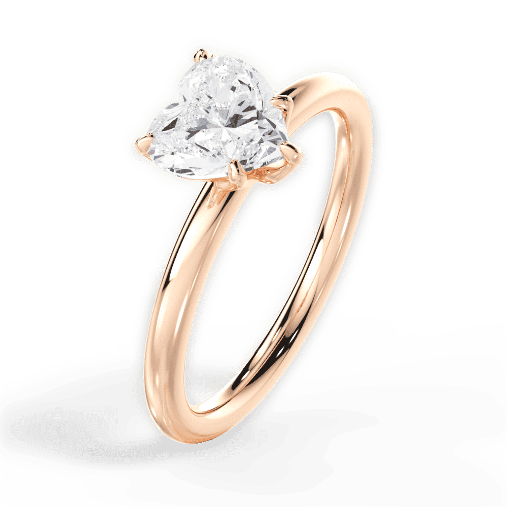 14kt Rose Gold/18kt Rose Gold/heart/perspective