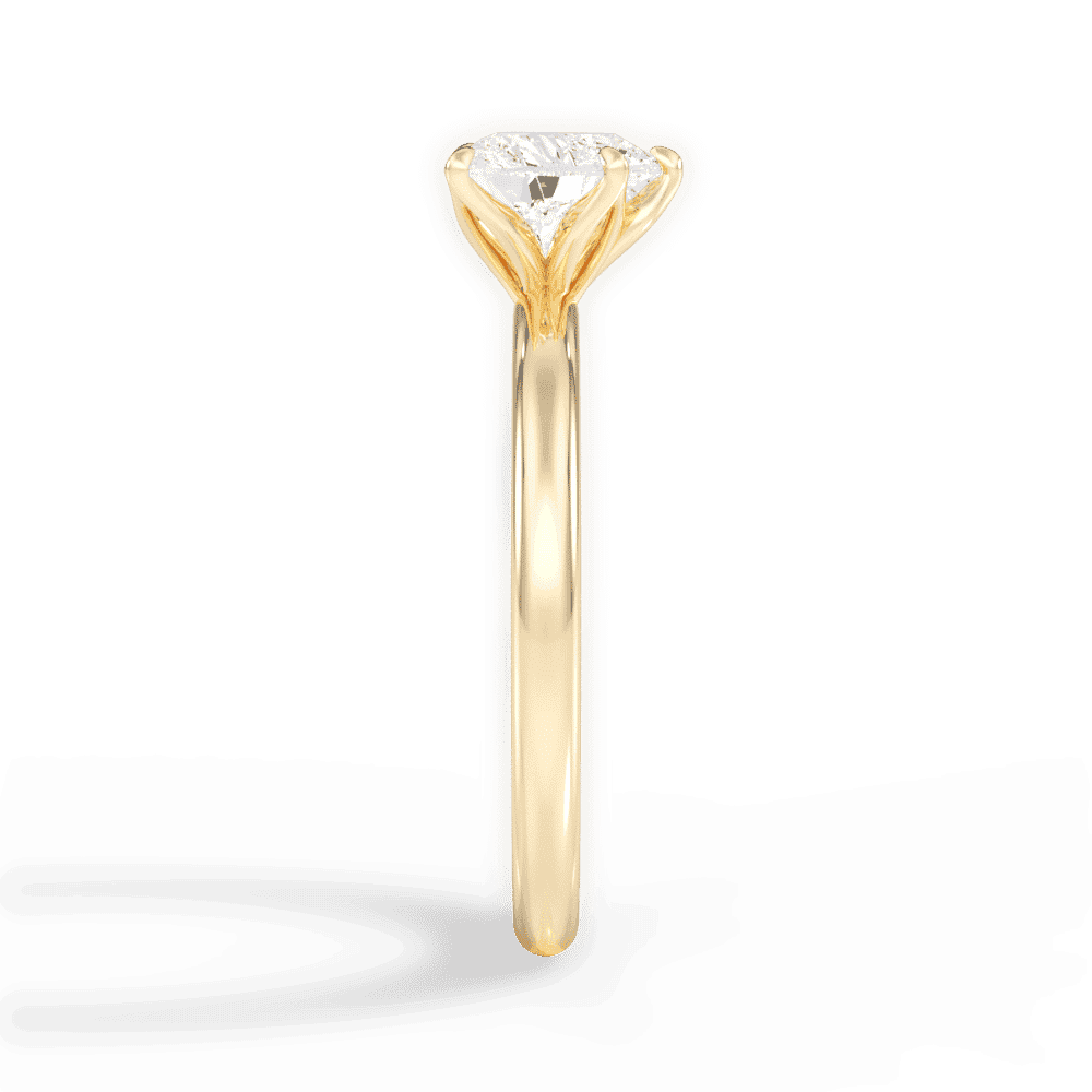 14kt Yellow Gold/18kt Yellow Gold/heart/side