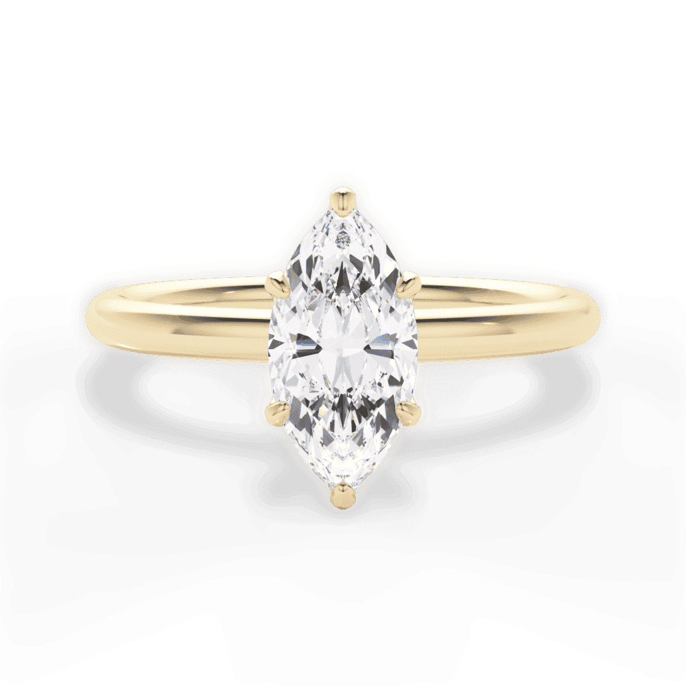 14kt Yellow Gold/18kt Yellow Gold/marquise/top
