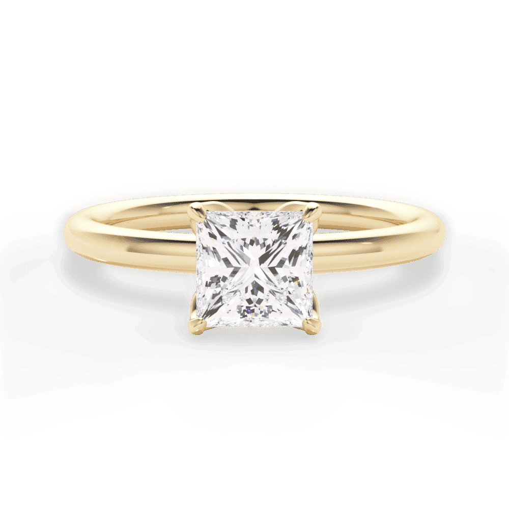 14kt Yellow Gold/18kt Yellow Gold/princess/top