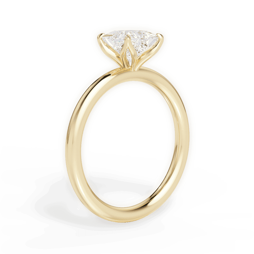 14kt Yellow Gold/18kt Yellow Gold/princess/front