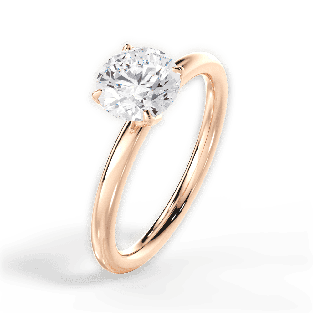 14kt Rose Gold/18kt Rose Gold/round/perspective