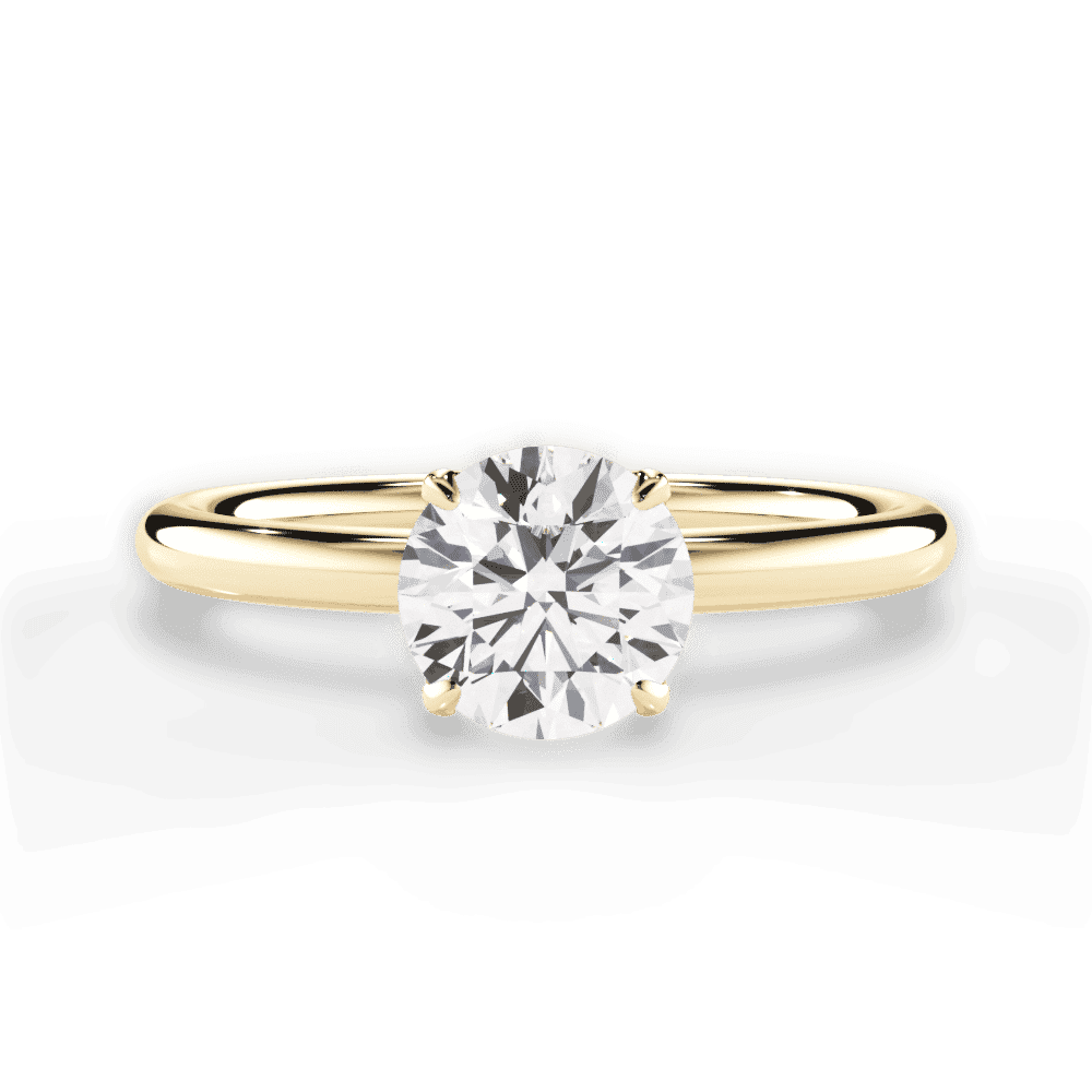 14kt Yellow Gold/18kt Yellow Gold/round/top