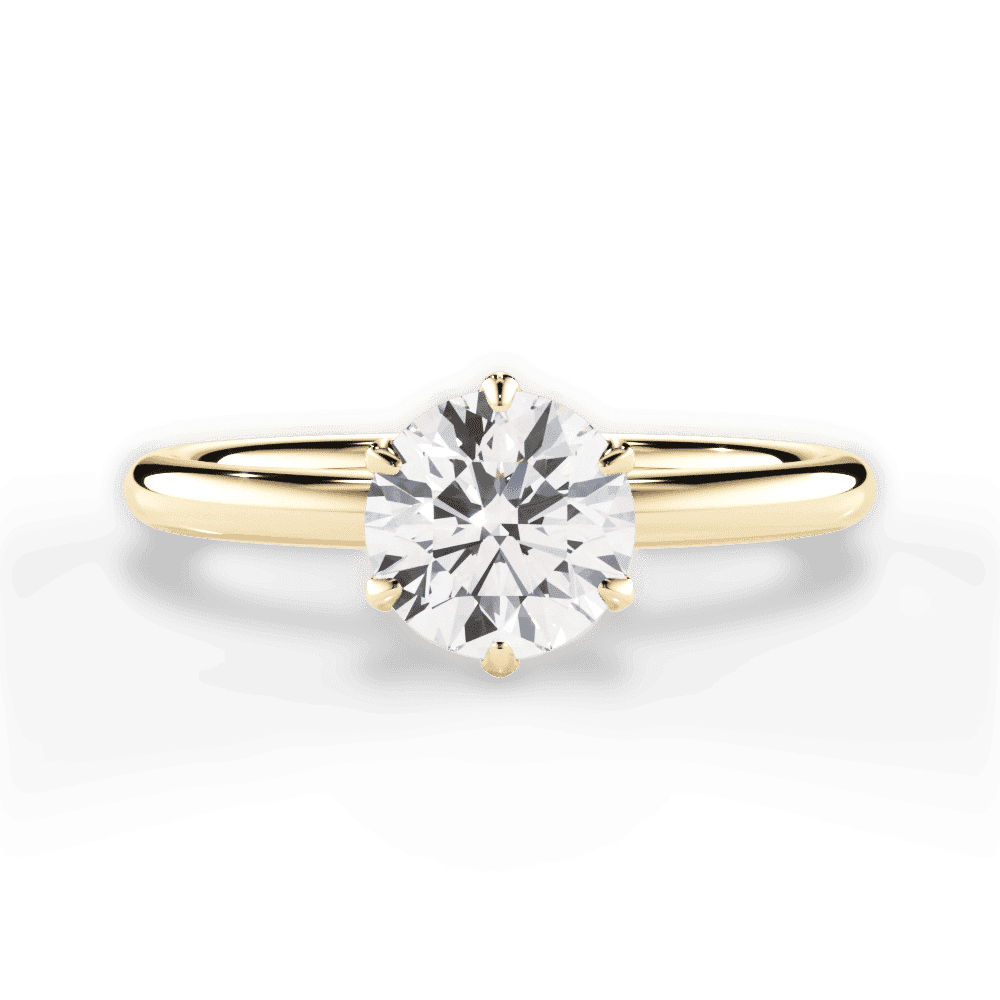 14kt Yellow Gold/18kt Yellow Gold/round/top
