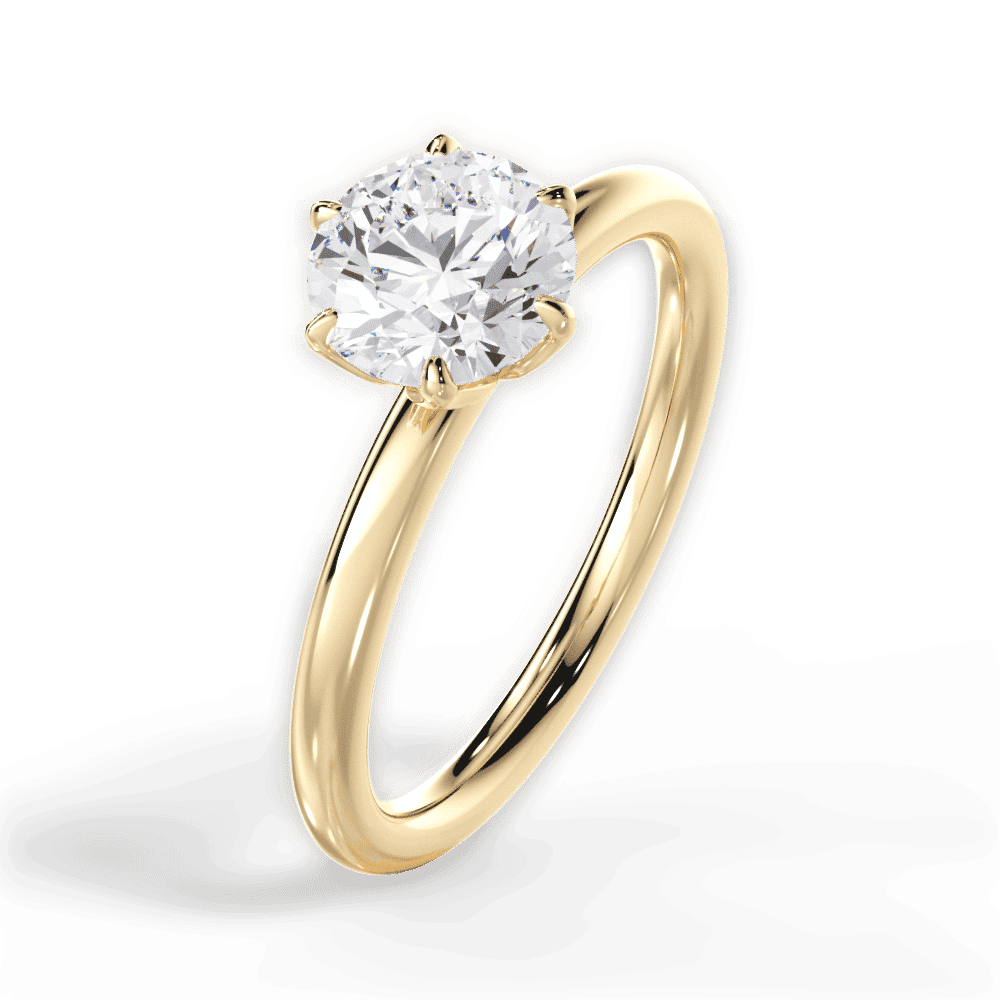14kt Yellow Gold/18kt Yellow Gold/round/perspective